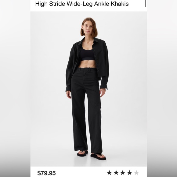 NWT Gap wide leg angle khakis - Picture 1 of 5